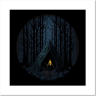 Alone in the woods Posters and Art